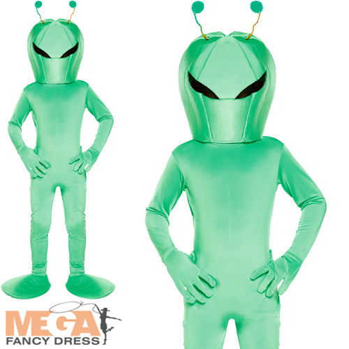 Kids Alien Martian Sci Fi Movie Costume