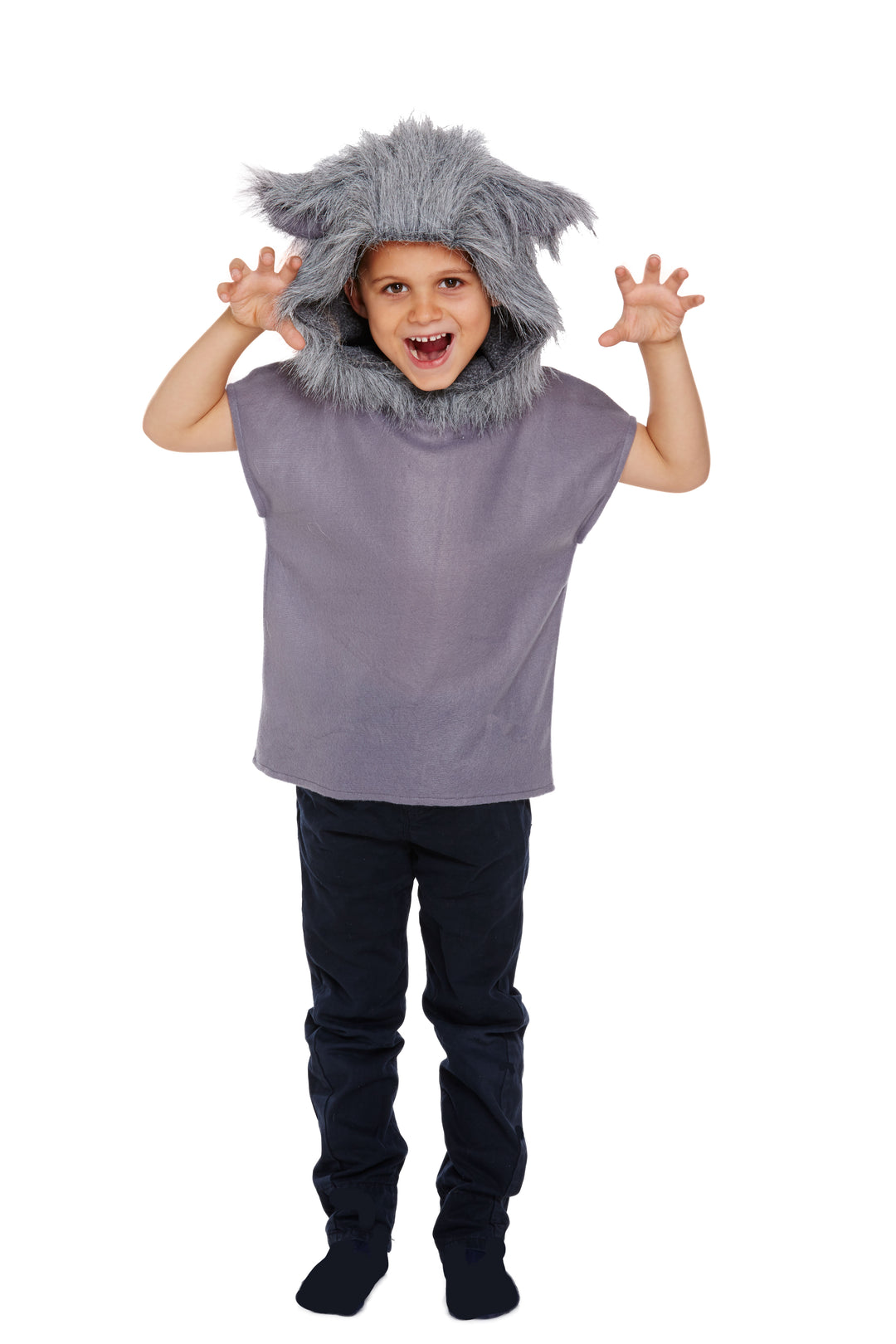 Kids Wolf Wild Big Bad Animal Fairy Tale Story Costume