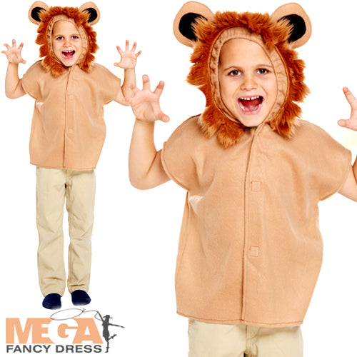 Kids Lion Wild Jungle Zoo Animal Book Day Fancy Dress