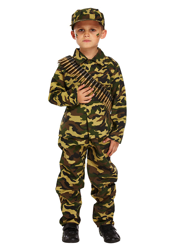 Boys Army Military Soldier Costume