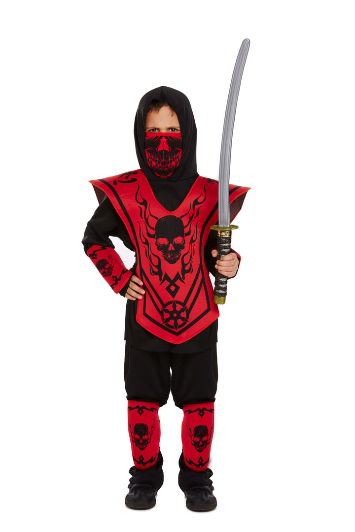Boys Ninja Assassin Samurai Warrior Halloween Fancy Dress Costume