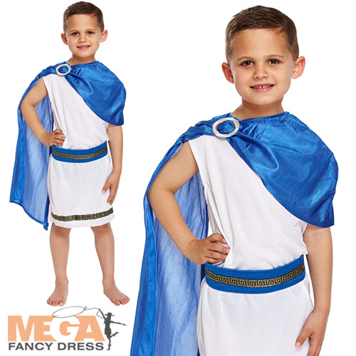 Boys Ancient Roman Greek Grecian Caesar Toga Costume