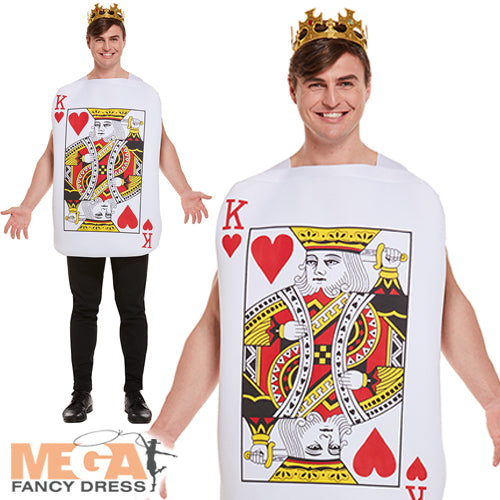 King of Hearts Playing Card Themed Adults Costume