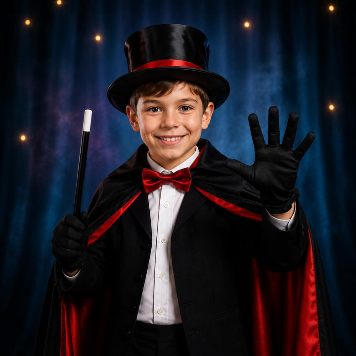 Kids Black Gloves