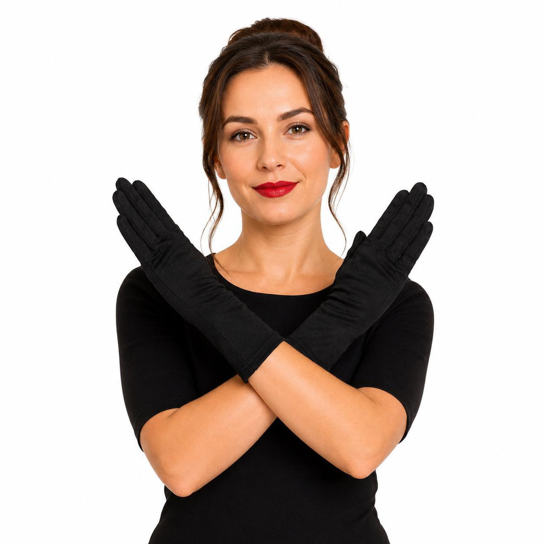 Adults Black Gloves Unisex Costume Accessories,