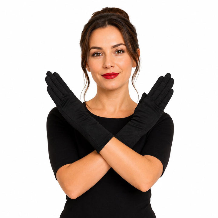 Adults Black Gloves Unisex Costume Accessories,