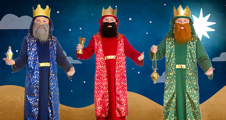 Shop Wise Men Nativity Costumes for Adults Kids Mega Fancy