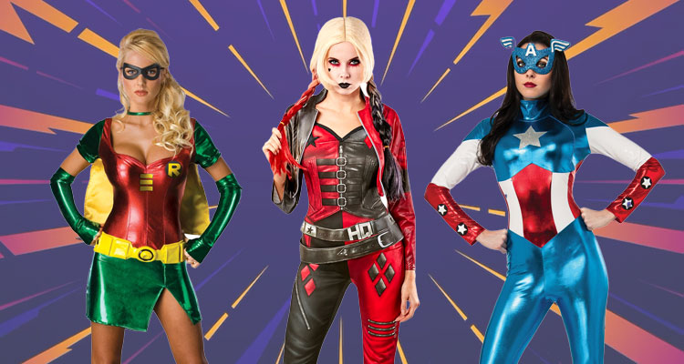 Sexy superhero costumes on sale for women