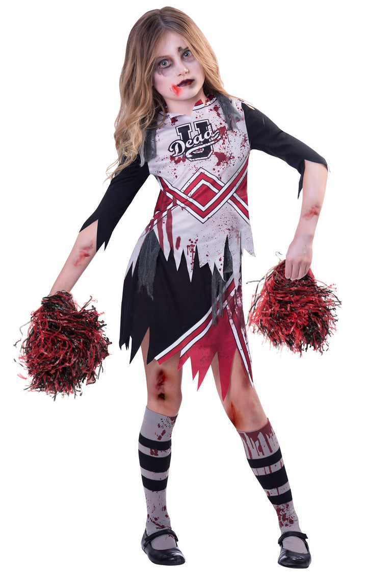 Zombie Cheerleader Girls Fancy Dress