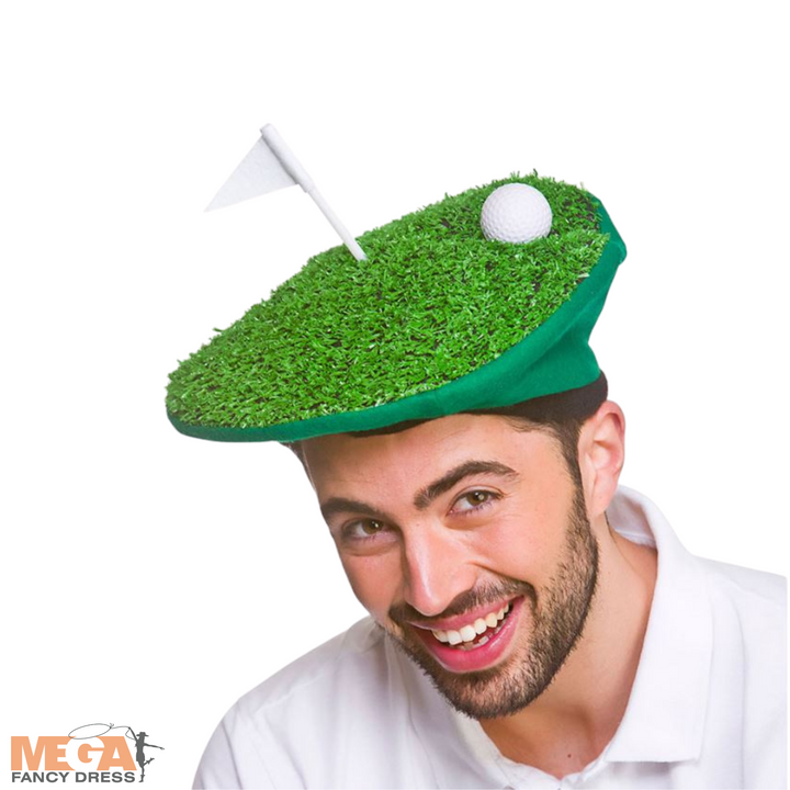 Mens Ladies Crazy Golf Hat Golfing Costume Accessory