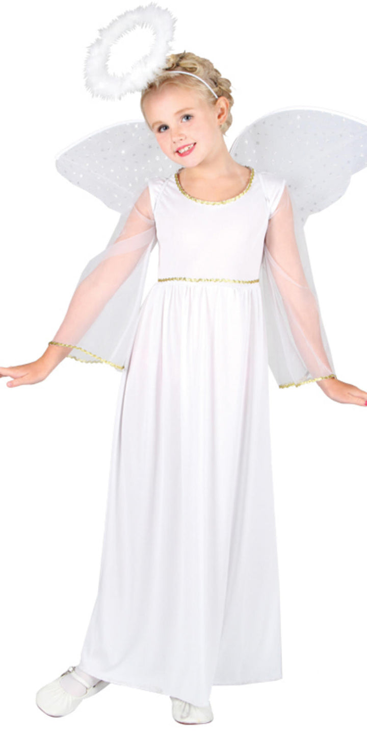 Kids Nativity Angel Fancy Dress Christmas Costumes