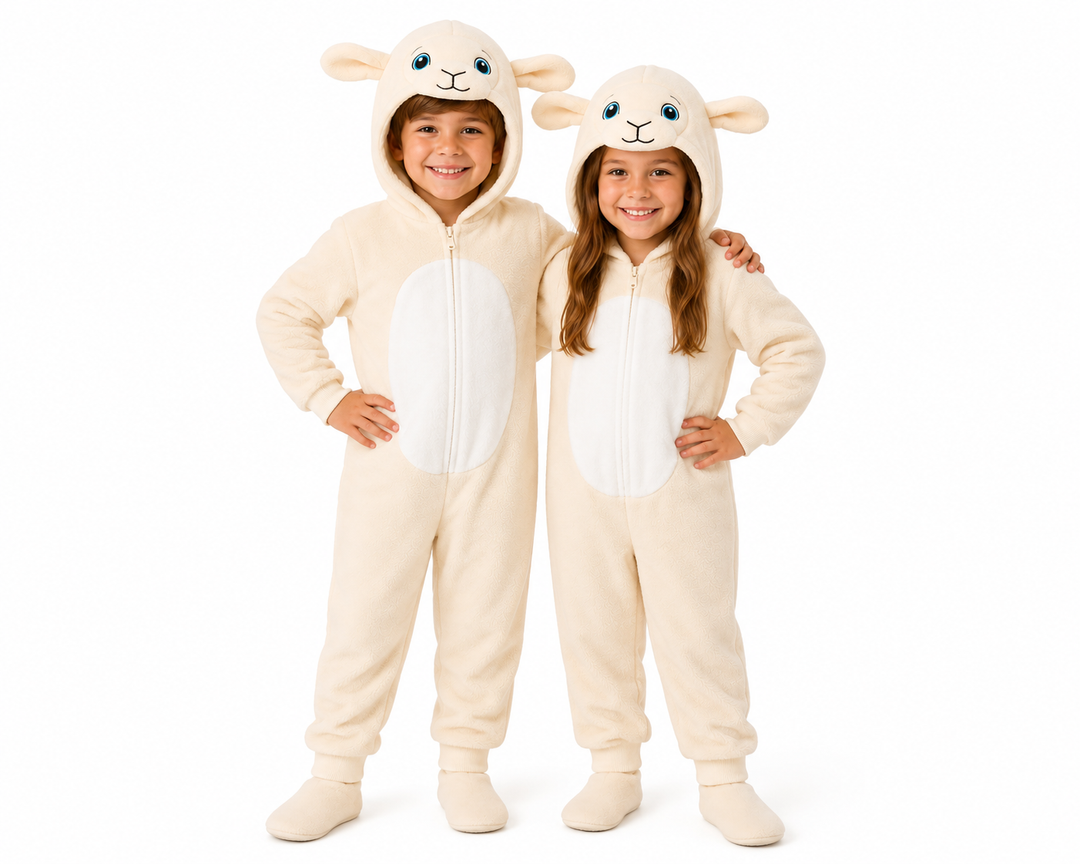 Kids Lamb Christmas Nativity Animal Costume