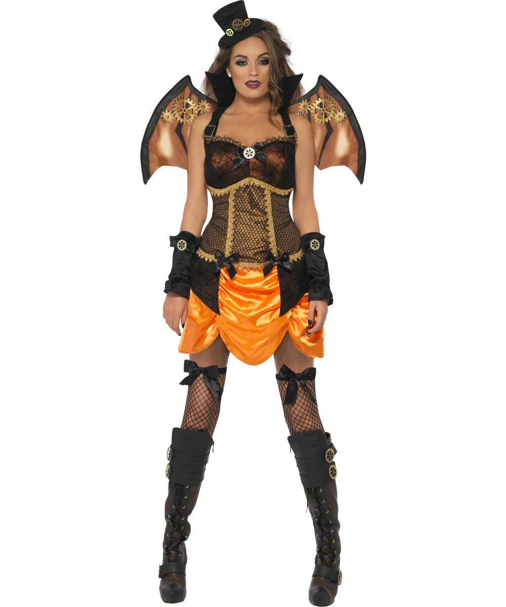 Steam Punk Victorian Sexy Bat Women's Halloween Costume