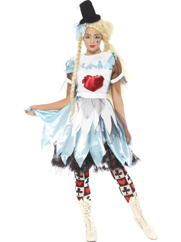 Ladies Alice in Blunderland Fairytale Wonderland Halloween Costume