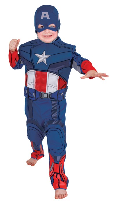 Boys Premium EVA Muscle Captain America