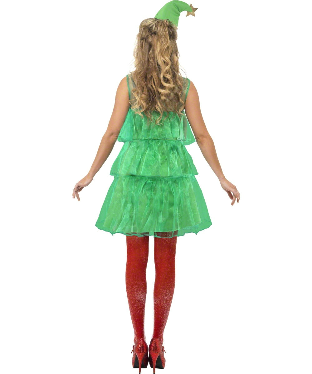 Women's Christmas Tree Tutu Dress Costume