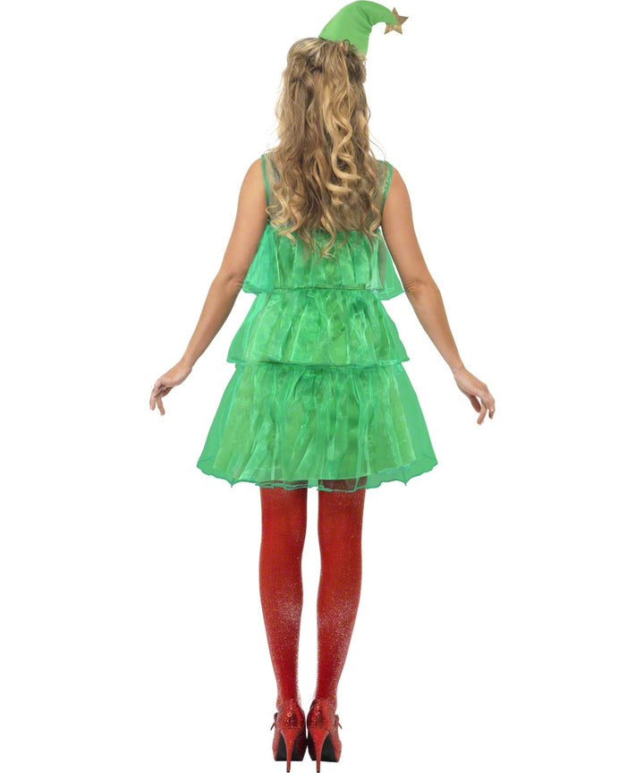 Women's Christmas Tree Tutu Dress Costume