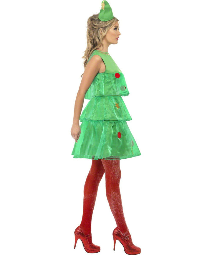 Women's Christmas Tree Tutu Dress Costume