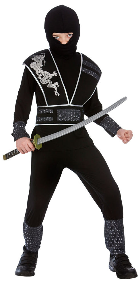 Boys Japanese Warrior Fighter Elite Ninja Costume
