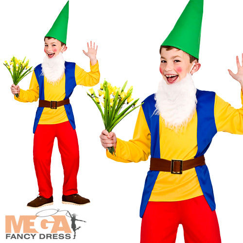Boys Elf Troll Funny Garden Gnome Book Character Costume