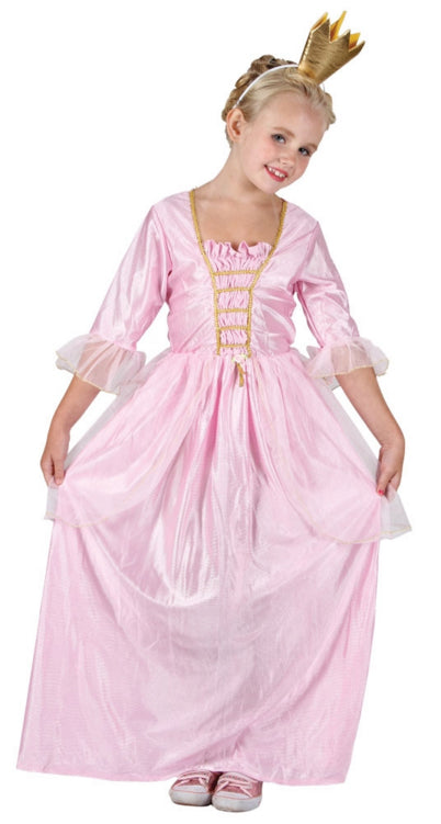 Girls Pretty Pink Princess Fairytale Costume