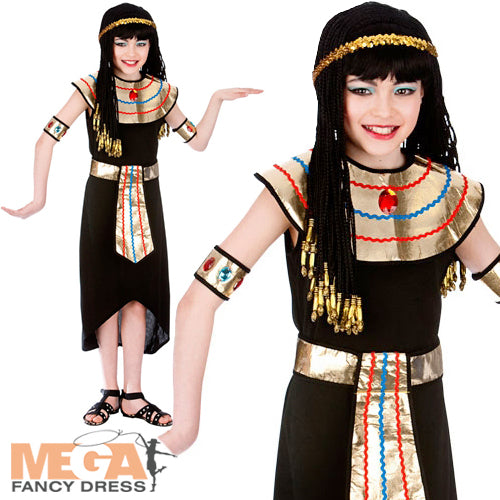 Girls Ancient Egypt Cleopatra Fancy Dress Costume