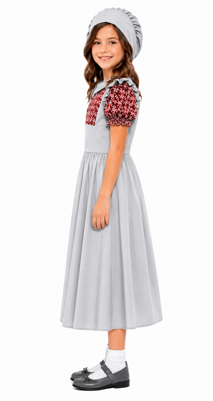 Victorian Schoolgril Girls Fancy Dress Costume
