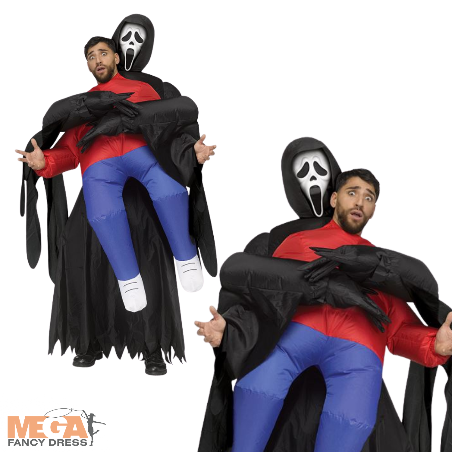 Licensed GhostFace Scream Inflatable Carry Me Novelty Costume – Mega ...