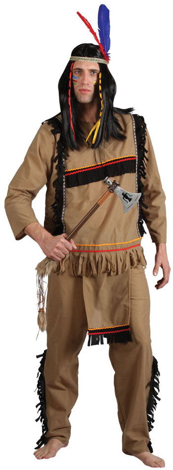 Mens Brave Indian Warrior Native American Western Costume