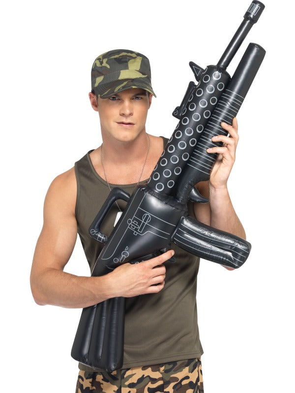 Inflatable Machine Gun Costume Accessory