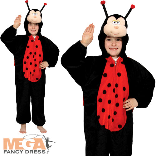 Kids Ladybug Insect Fancy Dress Boys Girls Costume