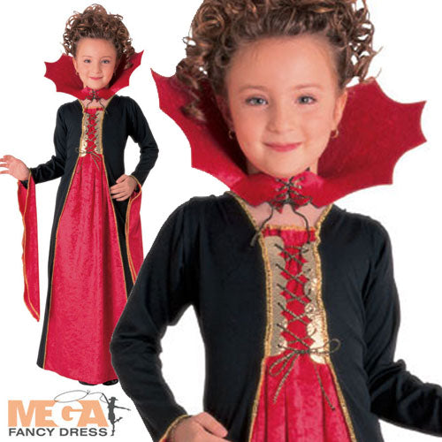 Girls Gothic Vampiress Costume