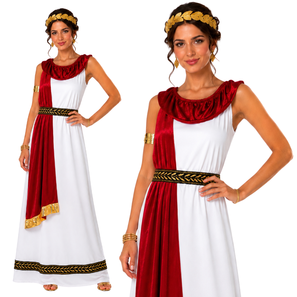 Ladies Roman Empress Fancy Dress Costume