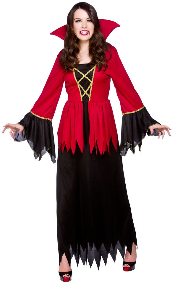 Ladies Vampiress Halloween Vampire Costume