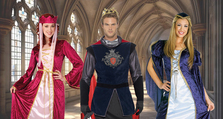 Medieval king clearance and queen costumes