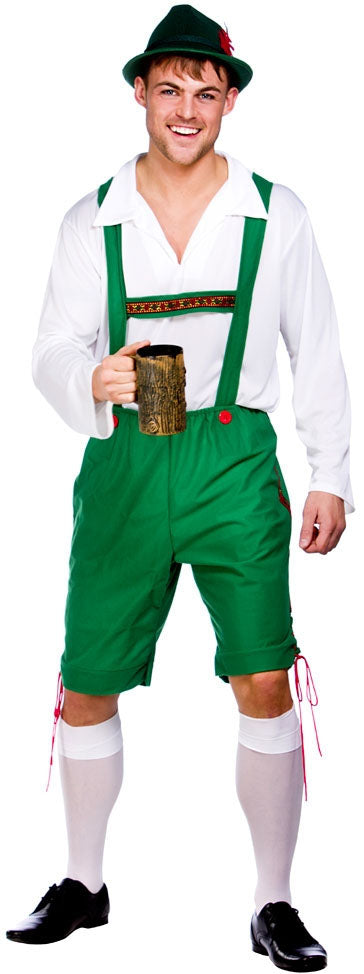 Mens Oktoberfest Lederhosen German Beer Man Bavarian Costume