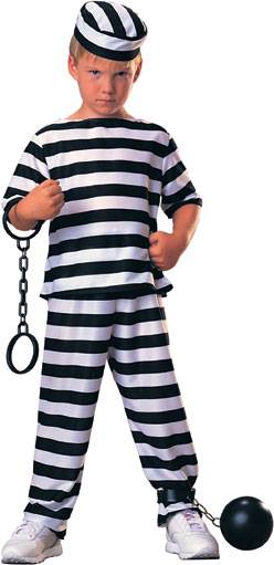 Boys Prisoner Fancy Dress Costume