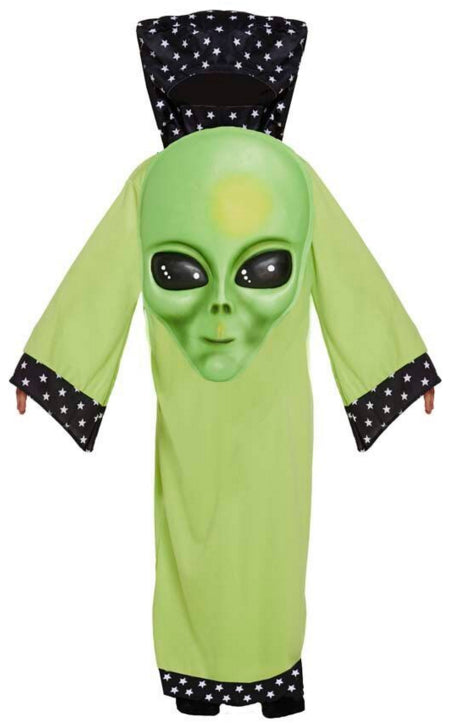 Alien with Giant Face Kids Extraterrestrial Costume