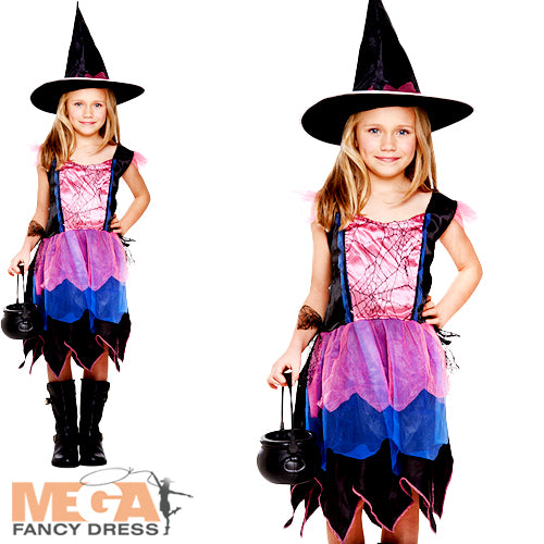 Firework Witch Girls Sparkling Sorceress Costume