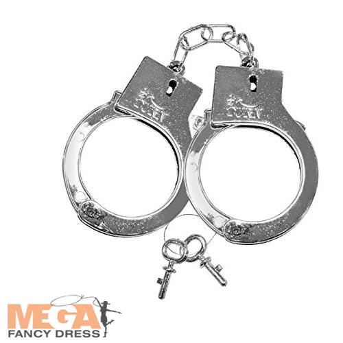Metal Handcuffs Costume Accessory
