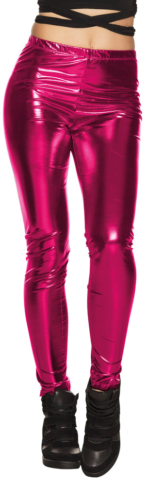 Disco Glance 80s Leggings Ladies  Metallic Adults Costume Accessory