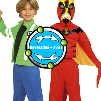 Boy's Ben 10 Reversible Jet Ray Alien Costume