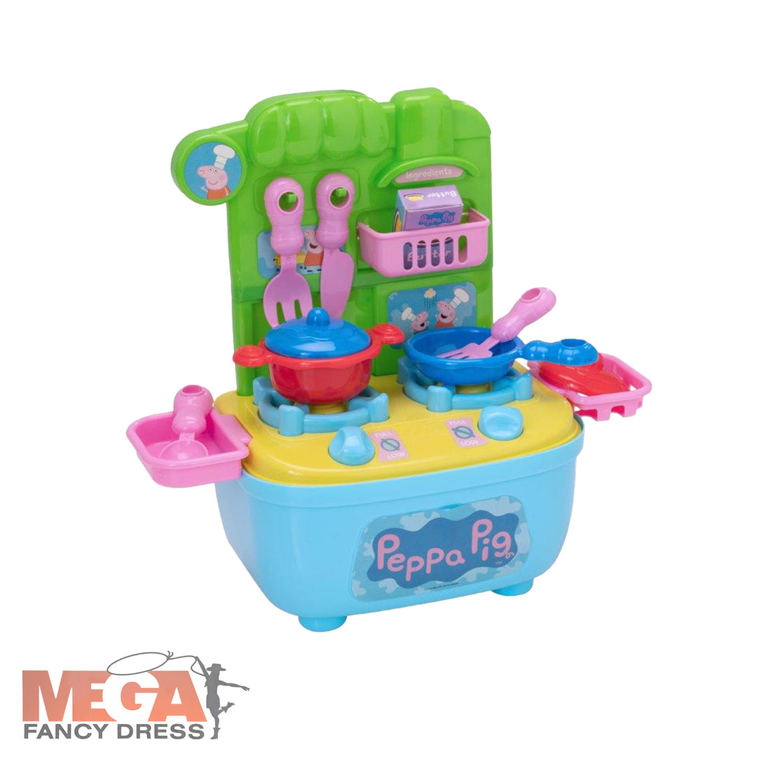 Peppa Pig 19 Piece Kitchen Role Play Set with Travel Case