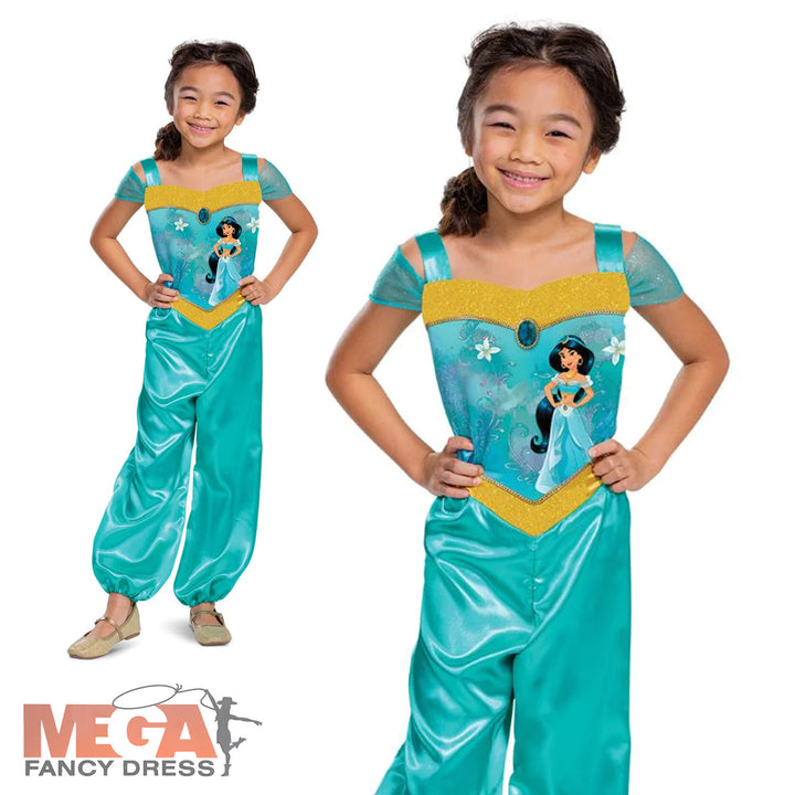 Officially Licensed Girls Disney Jasmine Fancy Dress Costume