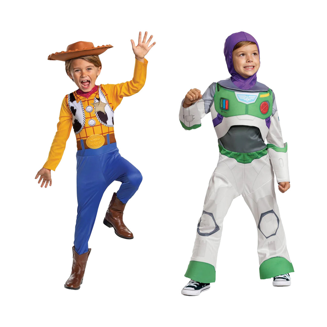 Licensed Kids Disney Toy Story Woody & Buzz Fancy Dress Costumes