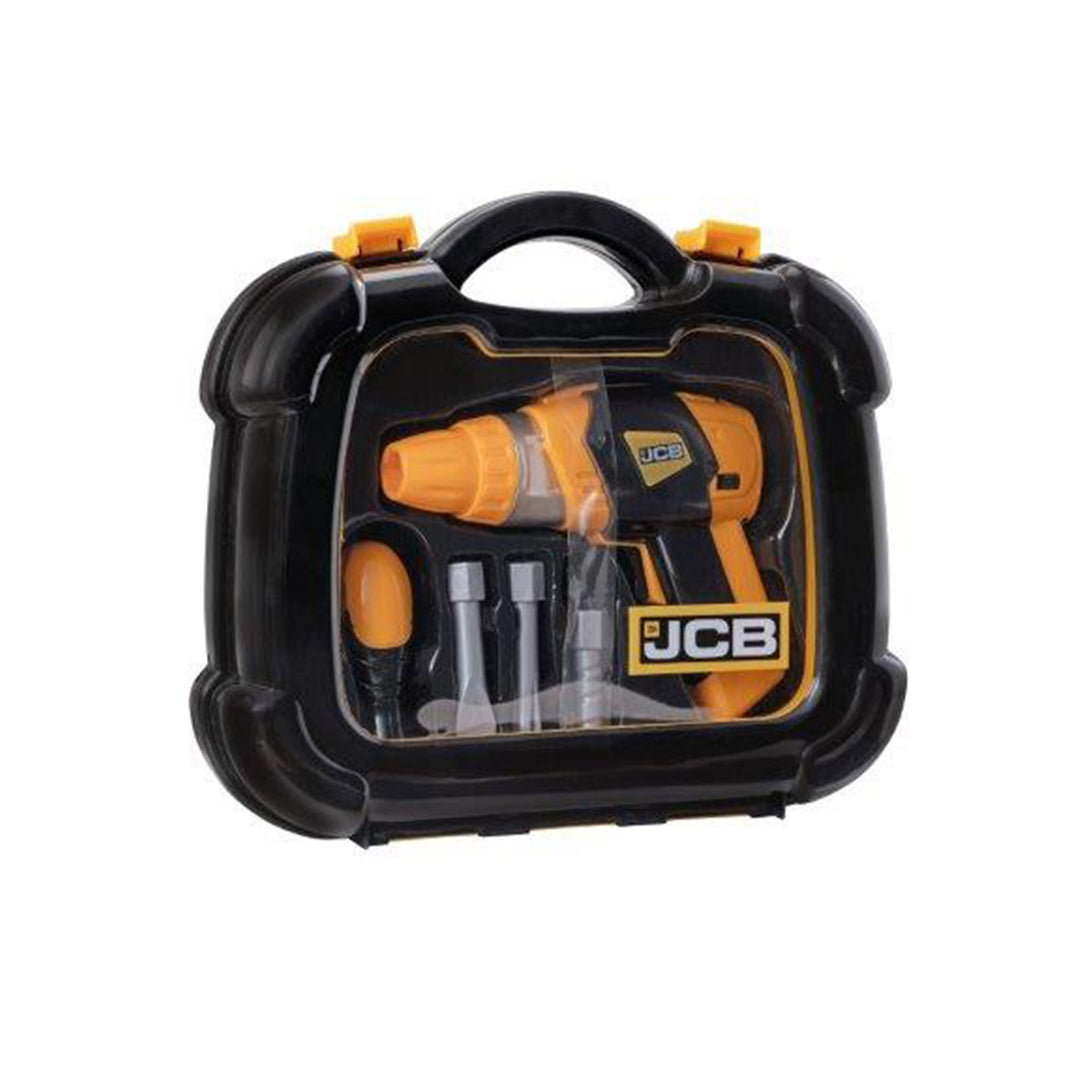 Kids JCB Tool Case & Drill Construction Toy Set