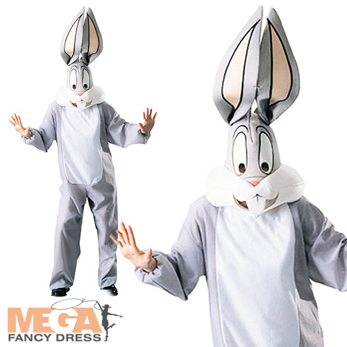 Deluxe Bugs Bunny Costume Cartoon Character Fancy Dress