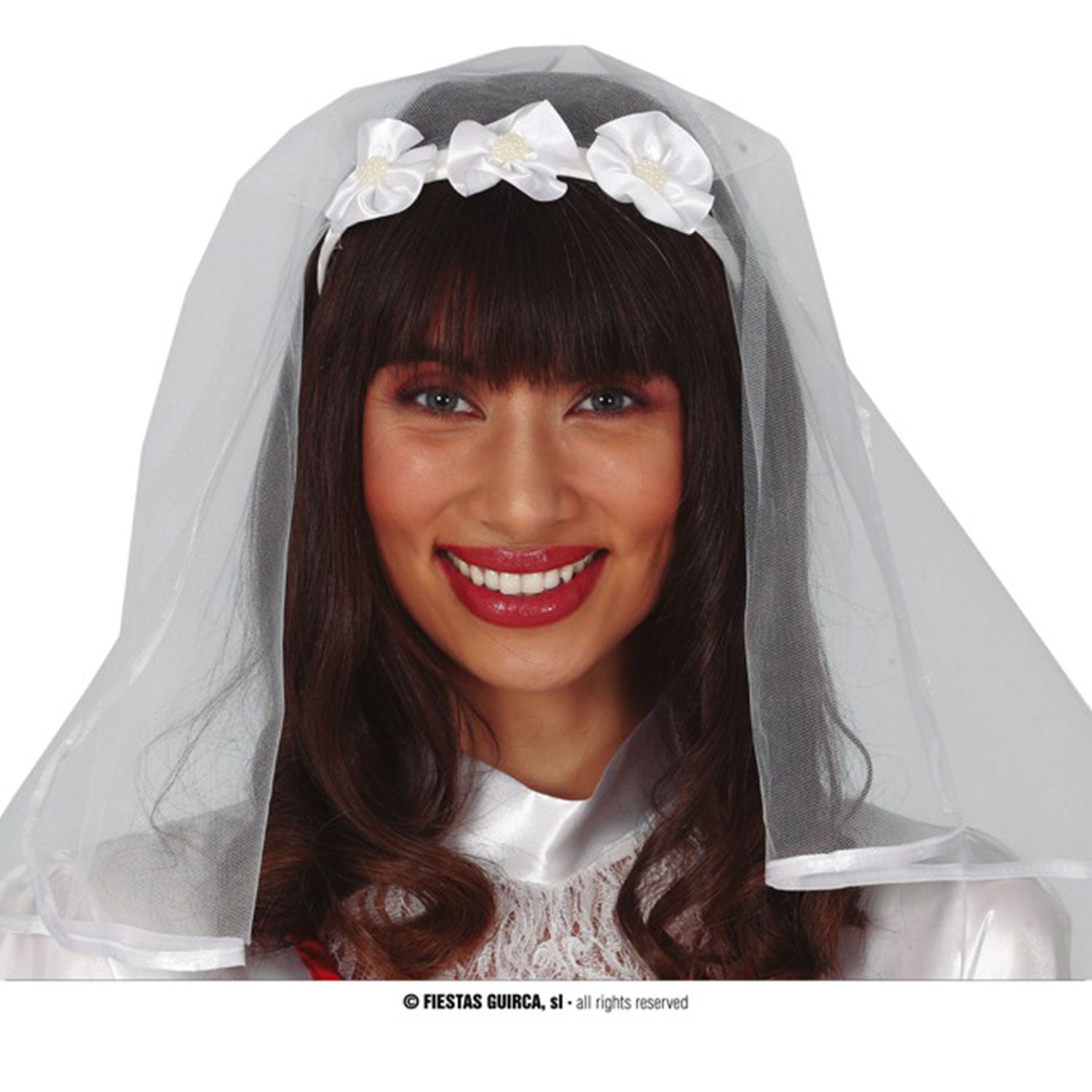 Bride Veil Tiara Hen Party Costume Accessory Mega Fancy Dress Mega Fancy Dress UK