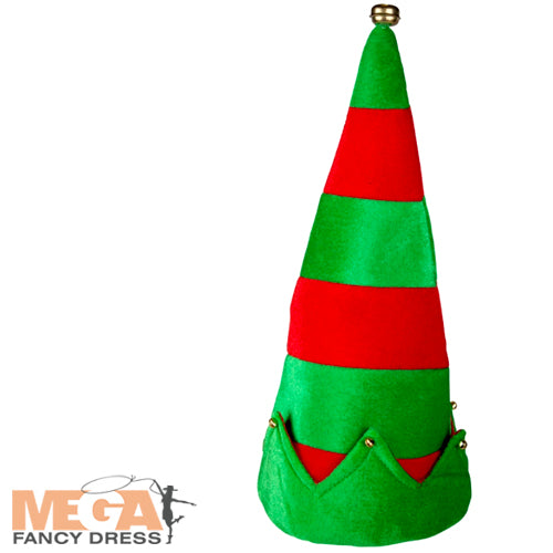 Elf Hat with Bells Joyful Christmas Costume Accessory