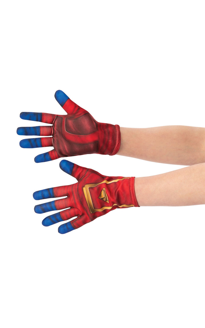 Captain Marvel Gloves for Girls Superhero Accessory
